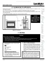 Предварительный просмотр 5 страницы Hearth Technologies Heatilator NOVi30 Installation & Operating Instructions Manual