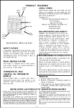 Preview for 3 page of HearthRite HR06MN-1 Owner'S Operation And Installation Manual