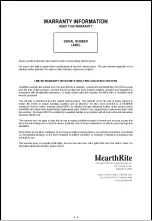 Preview for 24 page of HearthRite HR06MN-1 Owner'S Operation And Installation Manual