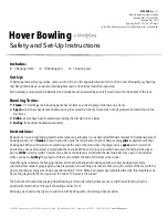 Preview for 1 page of HearthSong Hover Bowling Safety And Set-Up Instructions