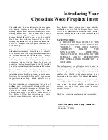 Preview for 3 page of HearthStone Clydesdale 8490 Owner'S Manual