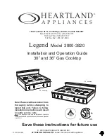 Preview for 1 page of Heartland Appliances 300 Installation And Operation Manual