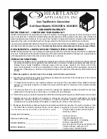 Preview for 3 page of Heartland Appliances 3535 Installation And Operation Manual