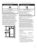 Предварительный просмотр 19 страницы Heartland Classic HCFDR20 User Instructions