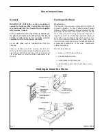 Preview for 12 page of Heartland HL-Artisan Installation And Operating Instructions Manual