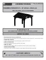 Предварительный просмотр 3 страницы Heartland PASADENA PAVILION 10x12 Assembly Manual