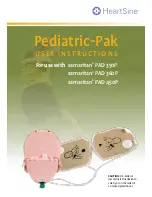 HeartSine Pediatric-Pak Installation And User Instruction предпросмотр