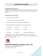 Preview for 29 page of Heartway Medical Products P20RL User Manual