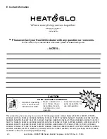 Preview for 26 page of Heat & Glo LifeStyle CF550E-B Owner'S Manual