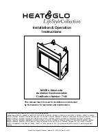 Preview for 1 page of Heat & Glo LifeStyle Dakota-AU 7145 Installation & Operation Instructions