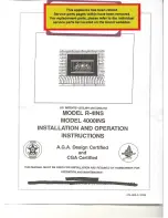 Preview for 1 page of Heat & Glo 4000INS Installation And Operation Instructions Manual