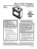 Heat & Glo 8000TRC Installer'S Manual preview