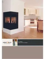 Preview for 1 page of Heat & Glo Balanced Flue Gas Fireplace CORNER-HVB-CE Specifications