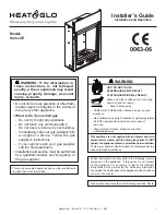 Preview for 1 page of Heat & Glo Balanced Flue Gas Fireplace SOHO-CE Installer'S Manual