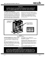 Preview for 9 page of Heat & Glo BW36 Installation & Operating Instructions Manual