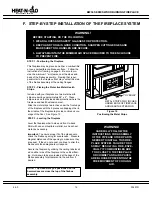 Preview for 14 page of Heat & Glo BW36 Installation & Operating Instructions Manual