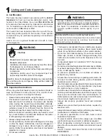 Preview for 4 page of Heat & Glo CF230E-B Owner'S Manual