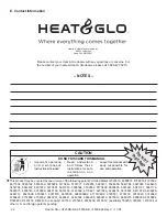 Preview for 26 page of Heat & Glo CF230E-B Owner'S Manual