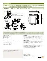 Preview for 4 page of Heat & Glo Direct Vent Gas Fireplace SOHO Specifications