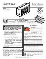 Preview for 1 page of Heat & Glo Escape-36DV Owner'S Manual