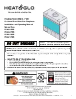 Heat & Glo FDN-4-PIER Installation And Operating Manual preview