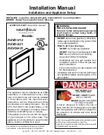 Preview for 1 page of Heat & Glo REVO-H31 Installation Manual