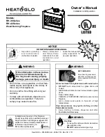 Предварительный просмотр 1 страницы Heat & Glo RH-42 Series Owner'S Manual