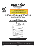 Heat & Glo RHW-56 Installation & Operating Instructions Manual preview