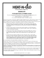 Preview for 28 page of Heat & Glo RHW-56 Installation & Operating Instructions Manual