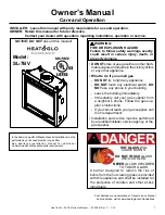 Heat & Glo SL-7BV Owner'S Manual preview