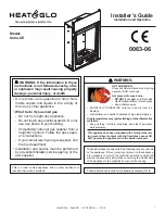 Предварительный просмотр 1 страницы Heat & Glo Soho-CE Installer'S Manual