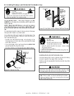 Предварительный просмотр 19 страницы Heat & Glo Soho-N-AU Installer'S Manual