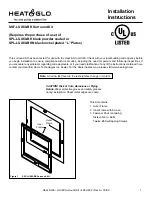 Heat & Glo SSF-LUX60-BK Installation Instructions preview