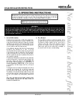 Preview for 21 page of Heat & Glo STS-42 Installation & Operating Instructions Manual