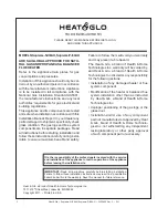 Preview for 2 page of Heat & Glo SUPREME-M-I30AU Owner'S Manual