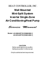 Preview for 1 page of Heat Controller AS-W093E7Y0 Service Manual