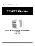 Preview for 1 page of Heat Controller CD-101L Owner'S Manual