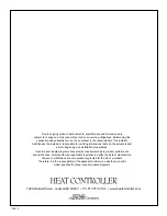 Предварительный просмотр 24 страницы Heat Controller CD-101L Owner'S Manual