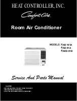 Heat Controller Comfort-Aire RAD-101A Service Manual предпросмотр