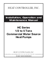 Heat Controller H 006 Installation, Operation And Maintenance Manual preview