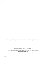 Preview for 32 page of Heat Controller HRE1318-1A Installation And Operation Manual