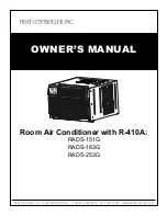 Preview for 1 page of Heat Controller RADS-151G Owner'S Manual