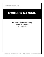 Heat Controller RAH-183G Owner'S Manual preview