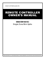 Предварительный просмотр 1 страницы Heat Controller SMA24SC Owner'S Manual