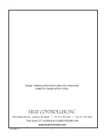 Предварительный просмотр 12 страницы Heat Controller VMH 30 Series Installation, Operation & Maintenance Manual