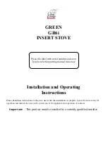 Heat Design GREEN GR6i Installation And Operating Instructions Manual предпросмотр