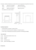 Предварительный просмотр 5 страницы Heat Design HDi Electric fire NDY-19ER-E Instruction Manual