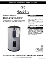 Heat-Flo SSL-10 Instruction Manual предпросмотр