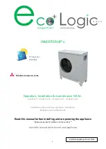 Preview for 1 page of Heat IQ EcoLogic IQ AS10V /1Ph Operation, Installation & Maintenance Instructions