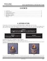 Preview for 2 page of Heat-N-Glo PATIO CAMPFIRE Installation & Operating Instructions Manual